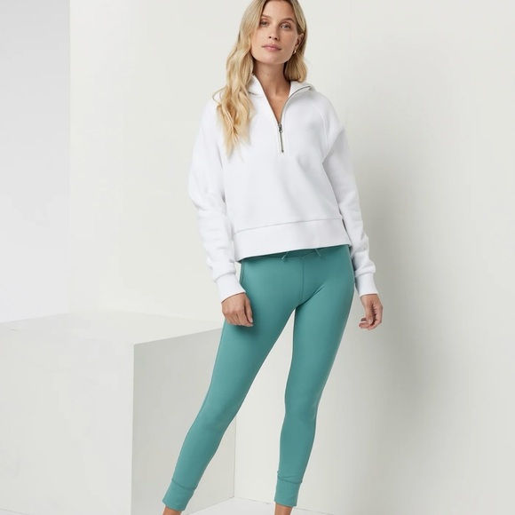 Vuori Restore White Half-Zip Hoodie - Picture 2 of 6